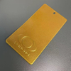 Recubrimiento en polvo de poliéster dorado metálico/dorado liso para decoración de metales