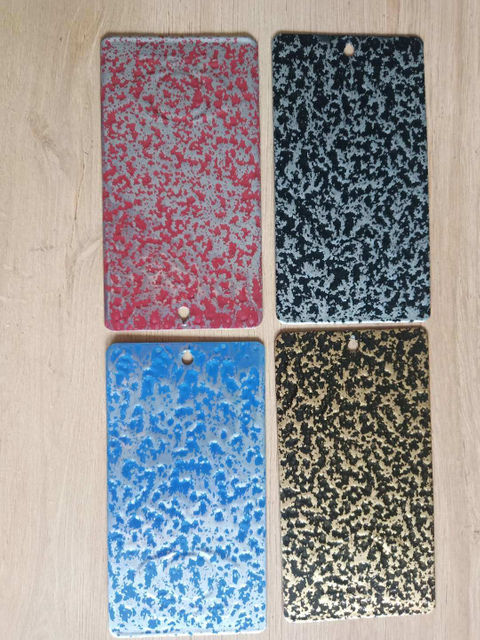 Recubrimiento en polvo de textura de tono de martillo grande negro de cobre antiguo de poliéster