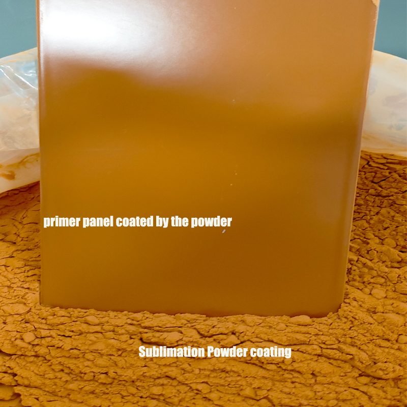Recubrimiento en polvo de imprimación de grano de madera de transferencia de calor por sublimación marrón RAL8001