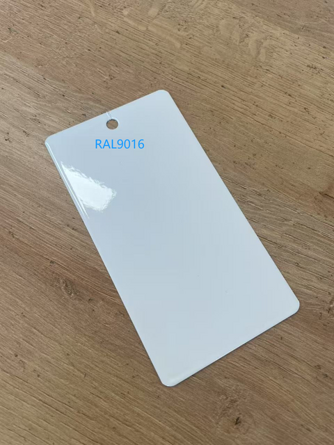 Revestimiento en polvo de color blanco Ral9016, liso y brillante para rejillas HVAC
