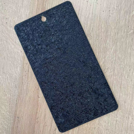 Piel de cocodrilo Mármol Cracking Leather Hammer Effect Ral 9005 Revestimiento en polvo de poliéster epoxi negro