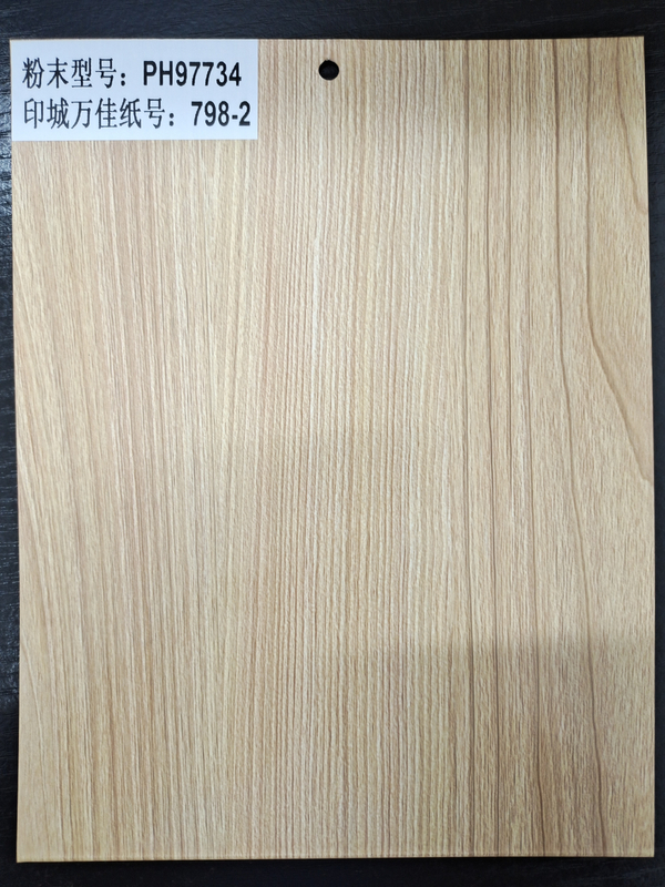 Recubrimiento en polvo de transferencia de calor por sublimación con efecto de grano de madera para puertas de metal y ventanas de aluminio