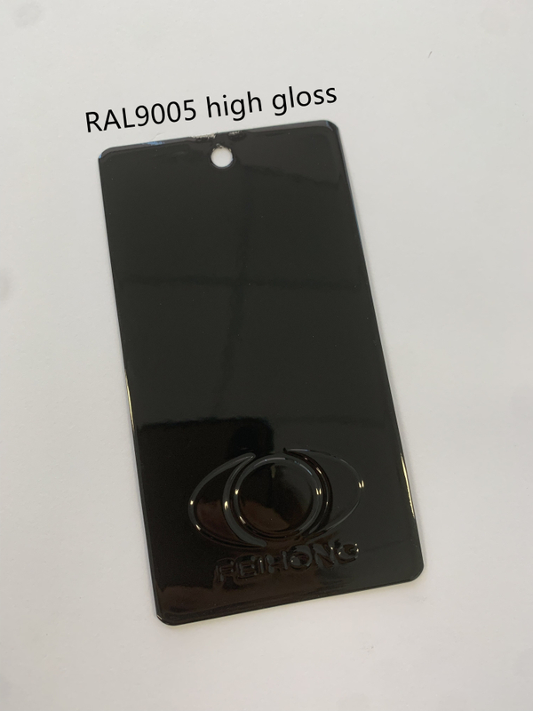 Pintura de revestimiento de polvo de poliéster Ral9005 negro RAL9005