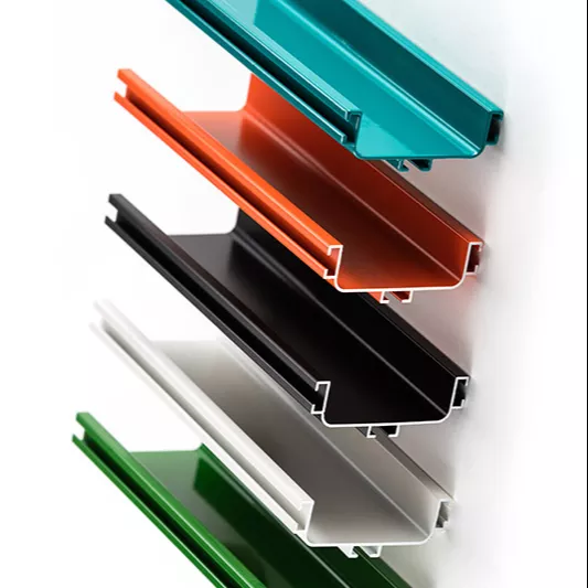 Pintura en polvo de recubrimiento de poliéster epoxi híbrido RAL7032 para perfil de aluminio