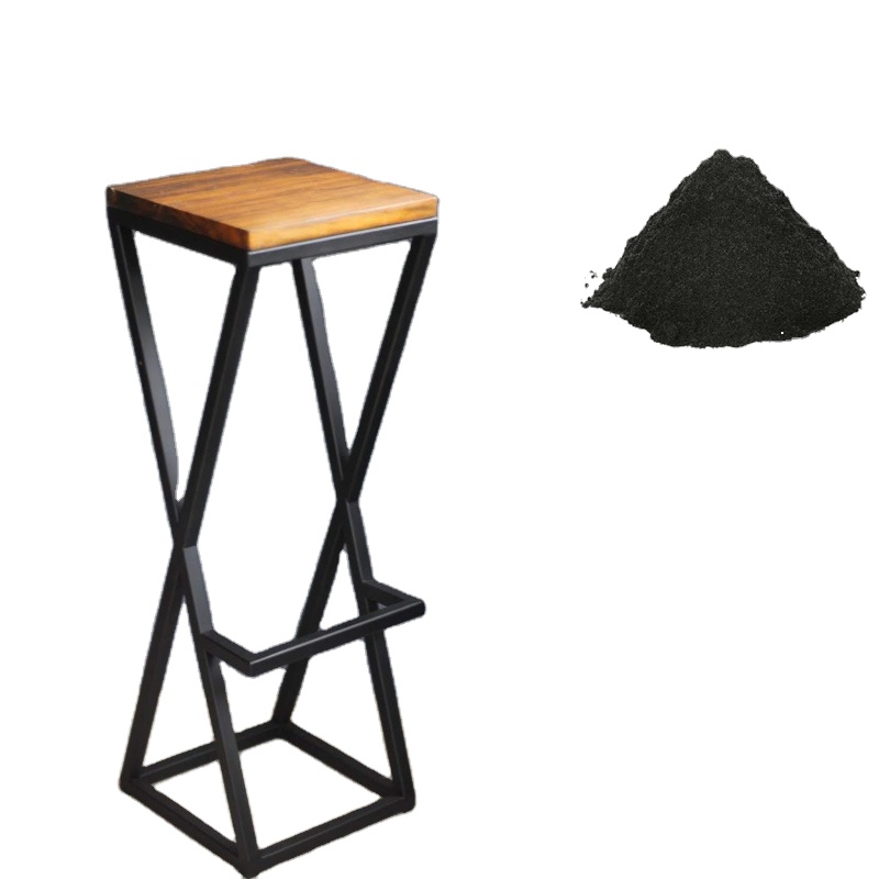 Revestimiento en polvo epoxi liso negro Ral9005 9011 para muebles de metal