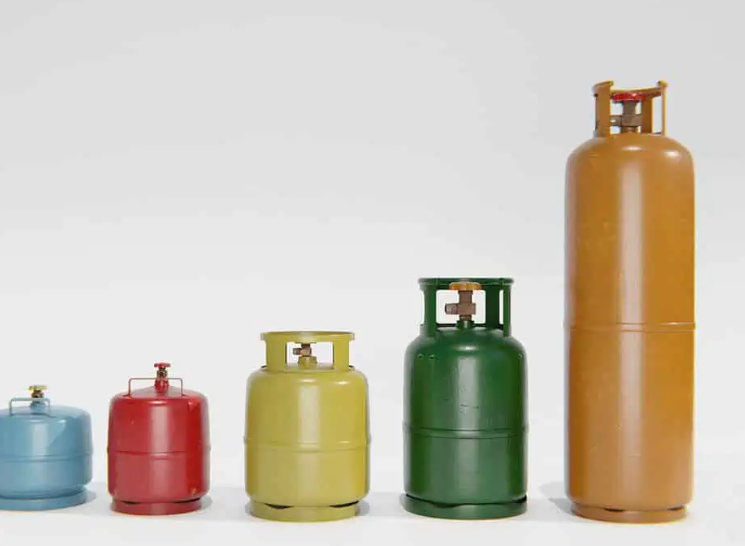Recubrimiento de polvo electrostático amarillo para pintar el cilindro de gas