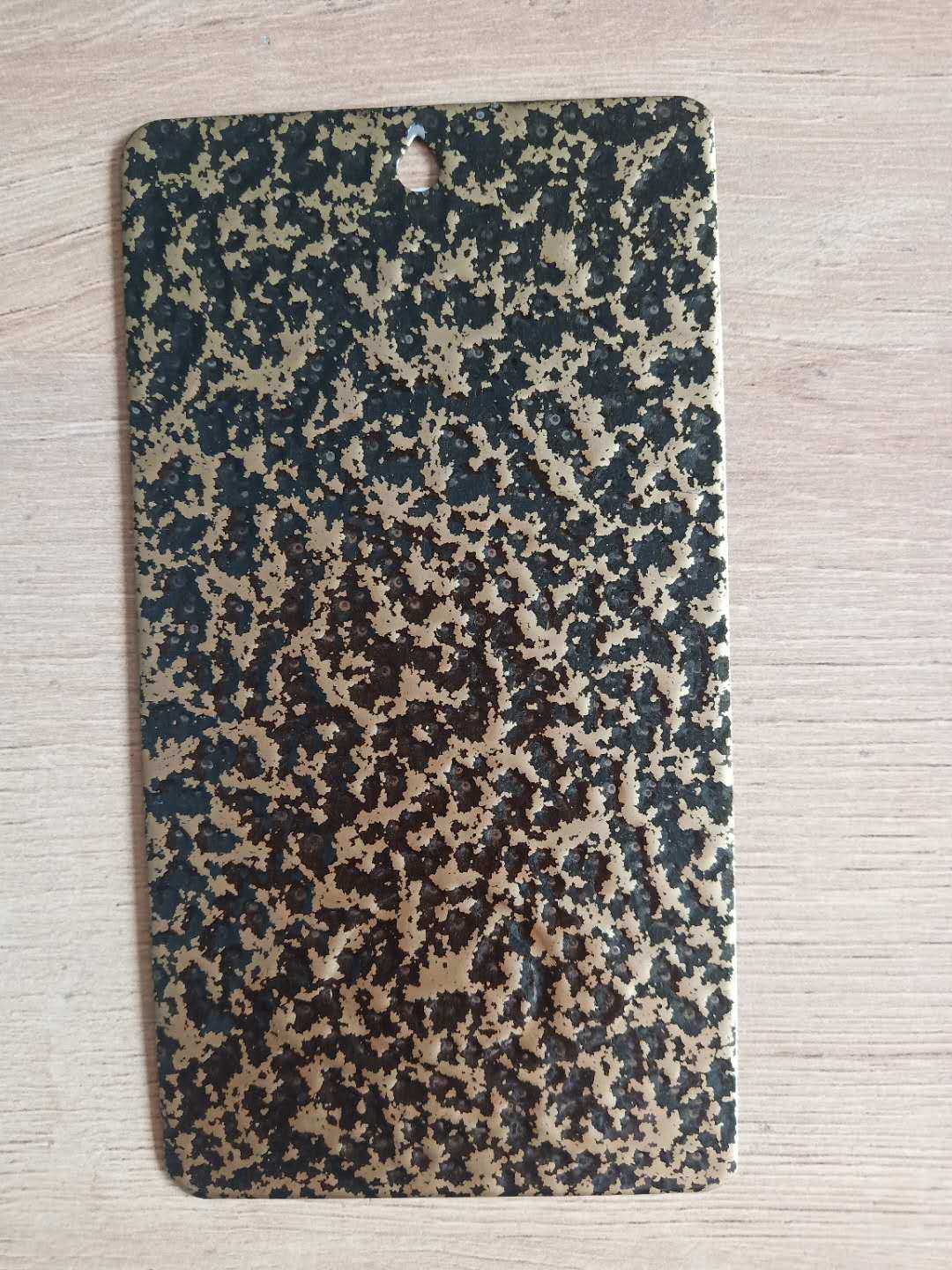 Recubrimiento en polvo de textura de tono de martillo grande negro de cobre antiguo de poliéster